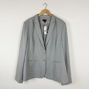 long tall sally Check Tailored Suit Jacket Grey NWT